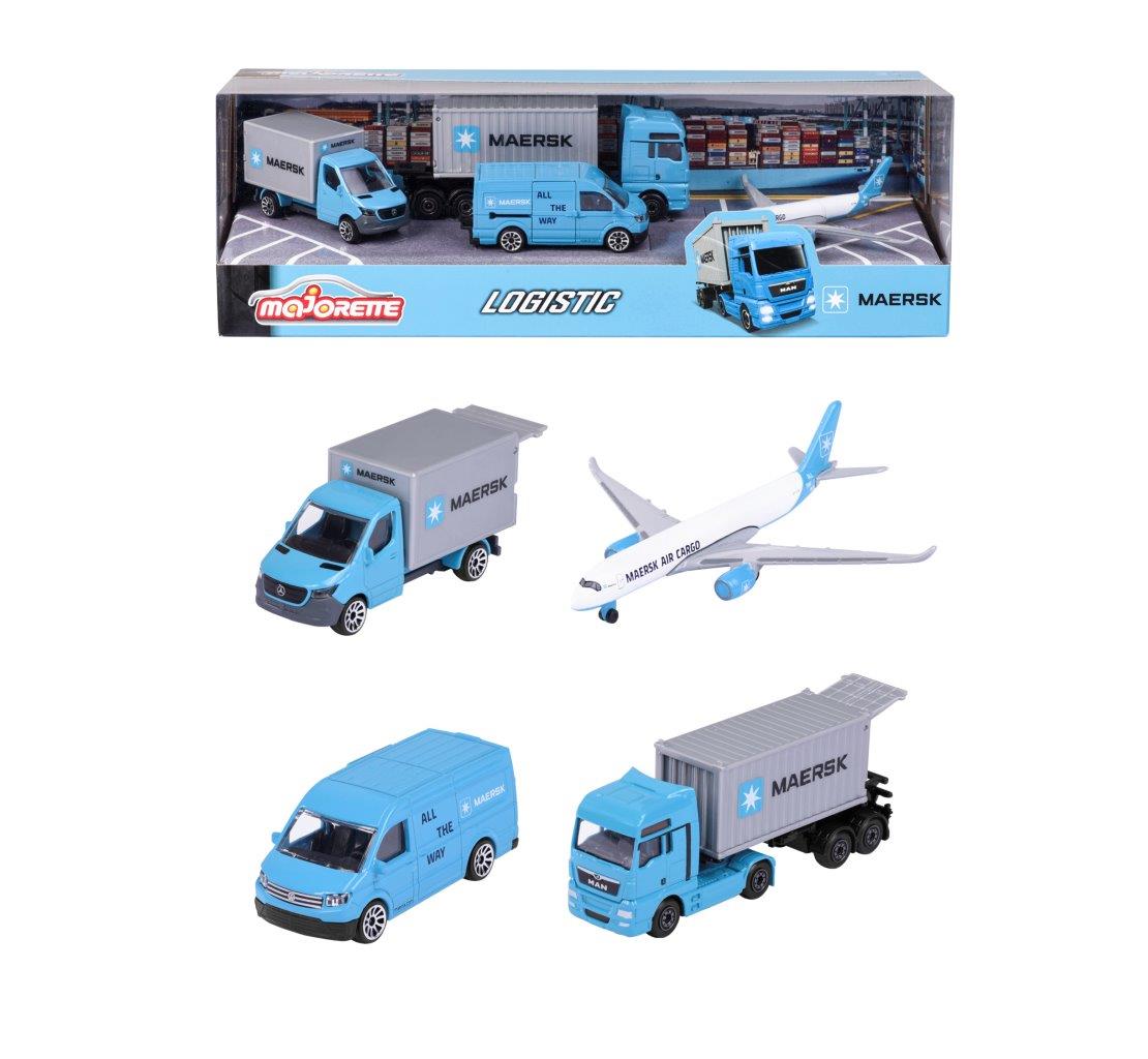 Majorette Maersk Logistics Die Cast Vehicle Gift Pack