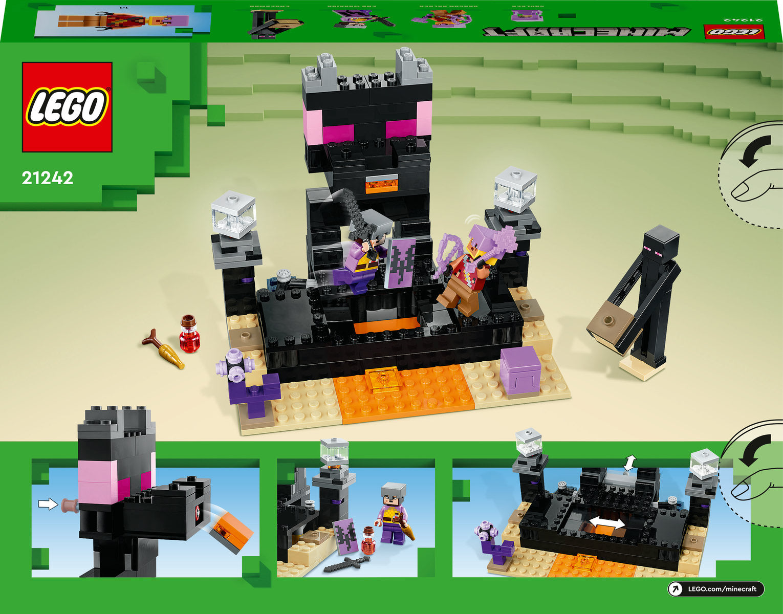 LEGO Minecraft The End Arena Battle Playset 21242