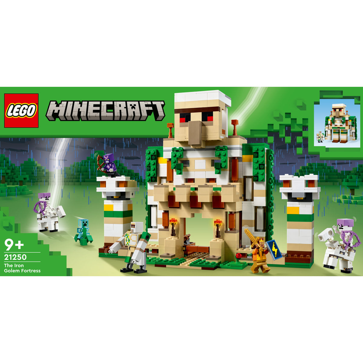 LEGO Minecraft The Iron Golem Fortress Set 21250 - Moons Toystore