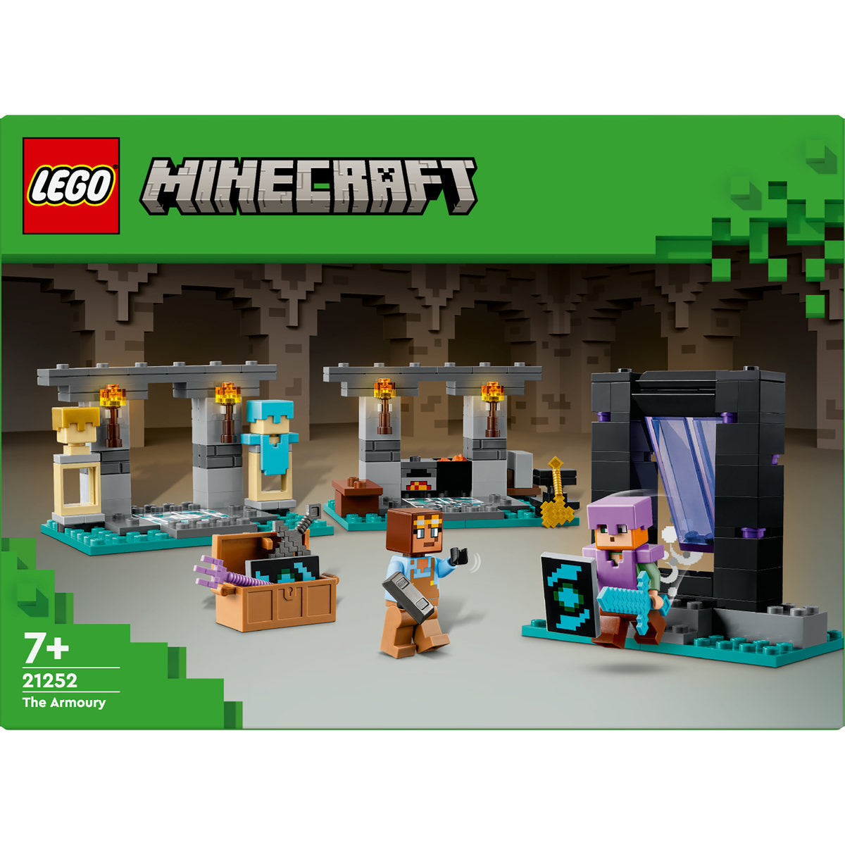 LEGO Minecraft The Armoury Toy with Figures 21252 - Moons Toystore