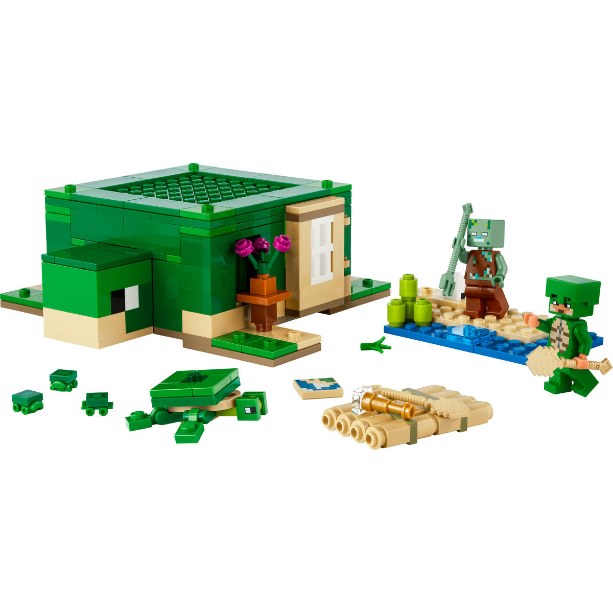 LEGO Minecraft The Turtle Beach House Toy Set 21254 - Moons Toystore