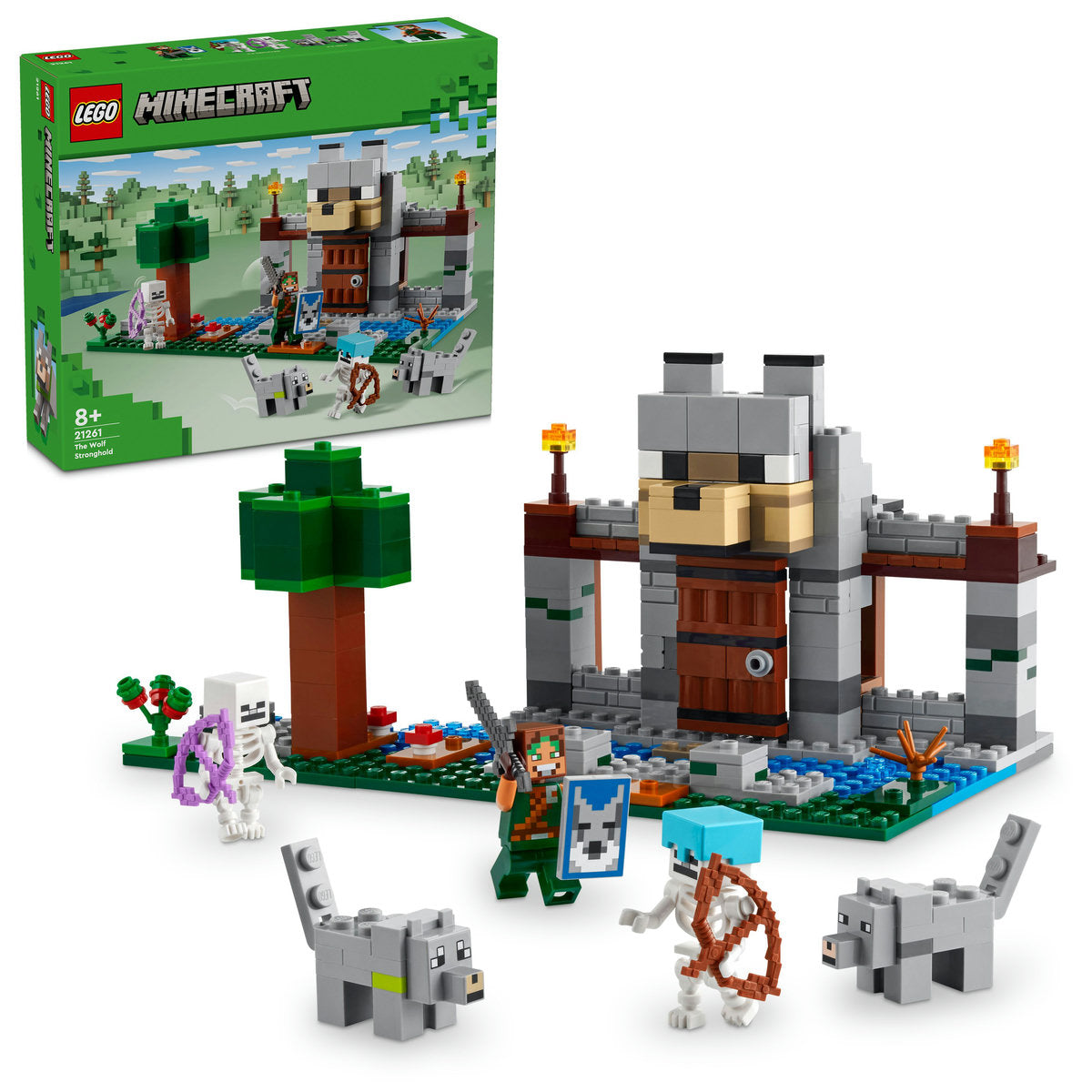 LEGO Minecraft The Wolf Stronghold Toy Set 21261