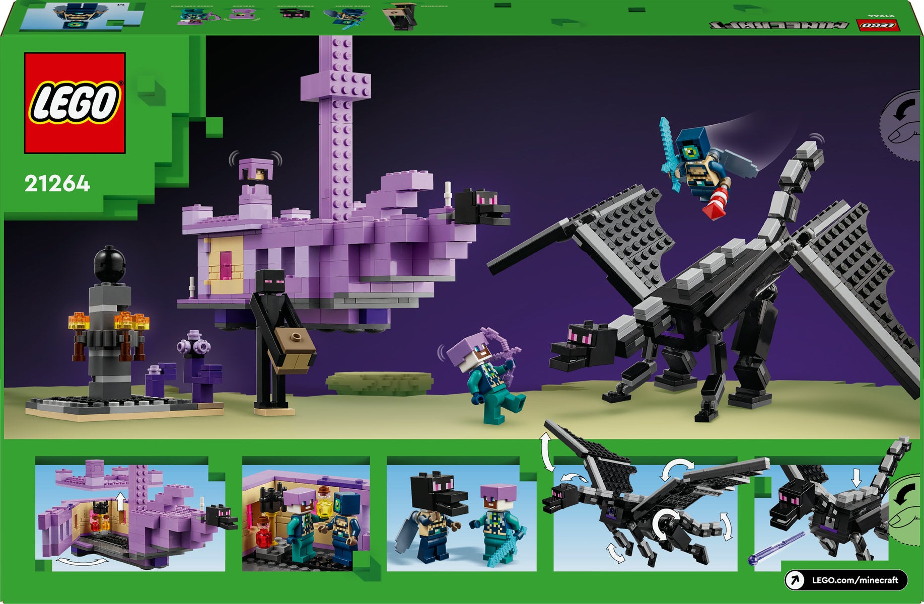 LEGO Minecraft The Ender Dragon and End Ship 21264