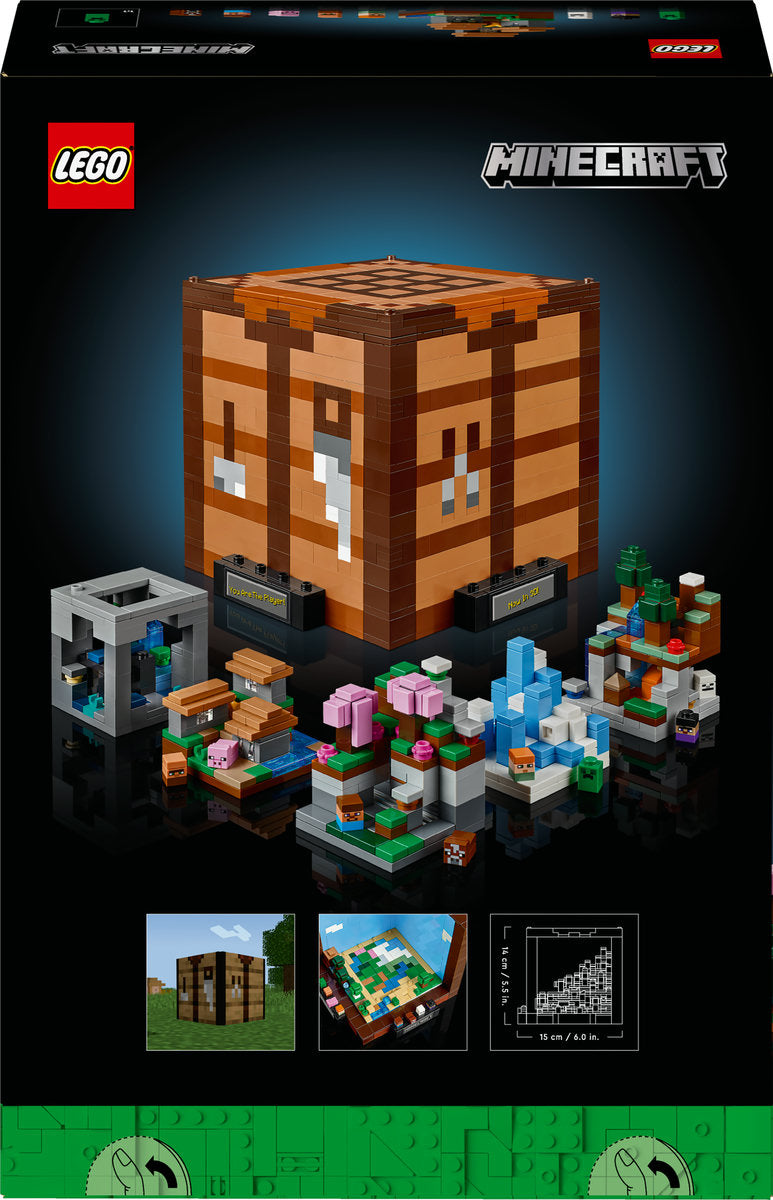 LEGO Minecraft The Crafting Table for Adults 21265 - Moons Toystore
