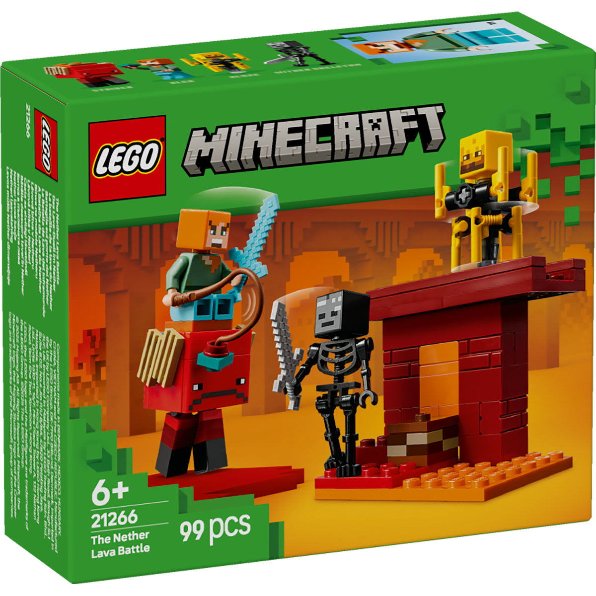 LEGO Minecraft The Nether Lava Battle Set 21266