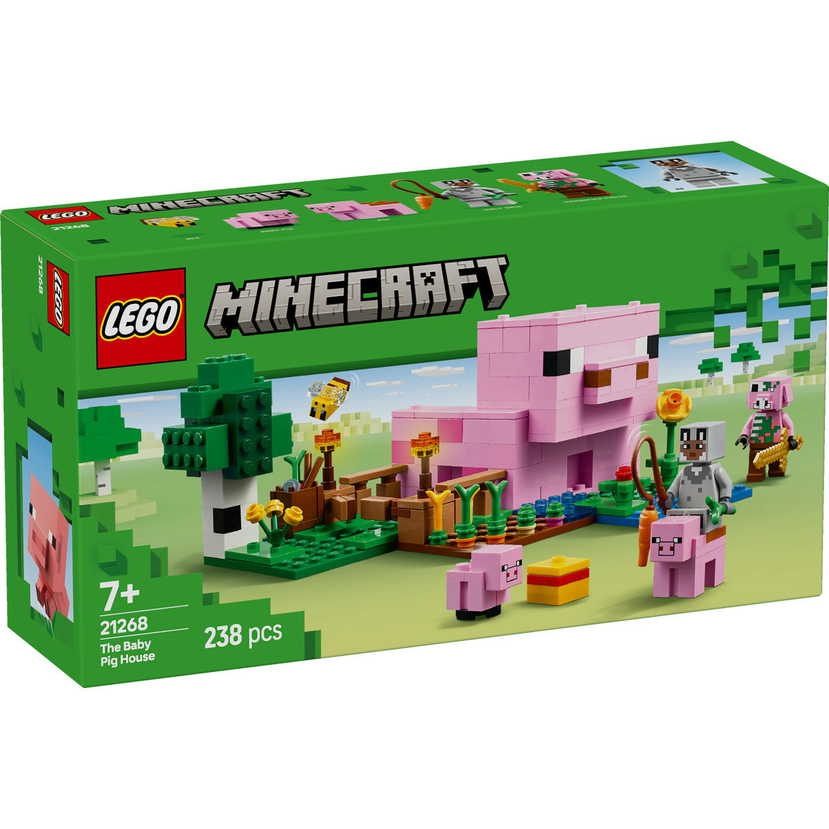 LEGO Minecraft The Baby Pig House Toy for Kids 21268