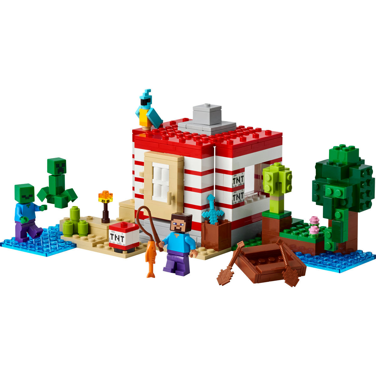 LEGO Minecraft The TNT Jungle House, Video Game Collectible Toy 21275