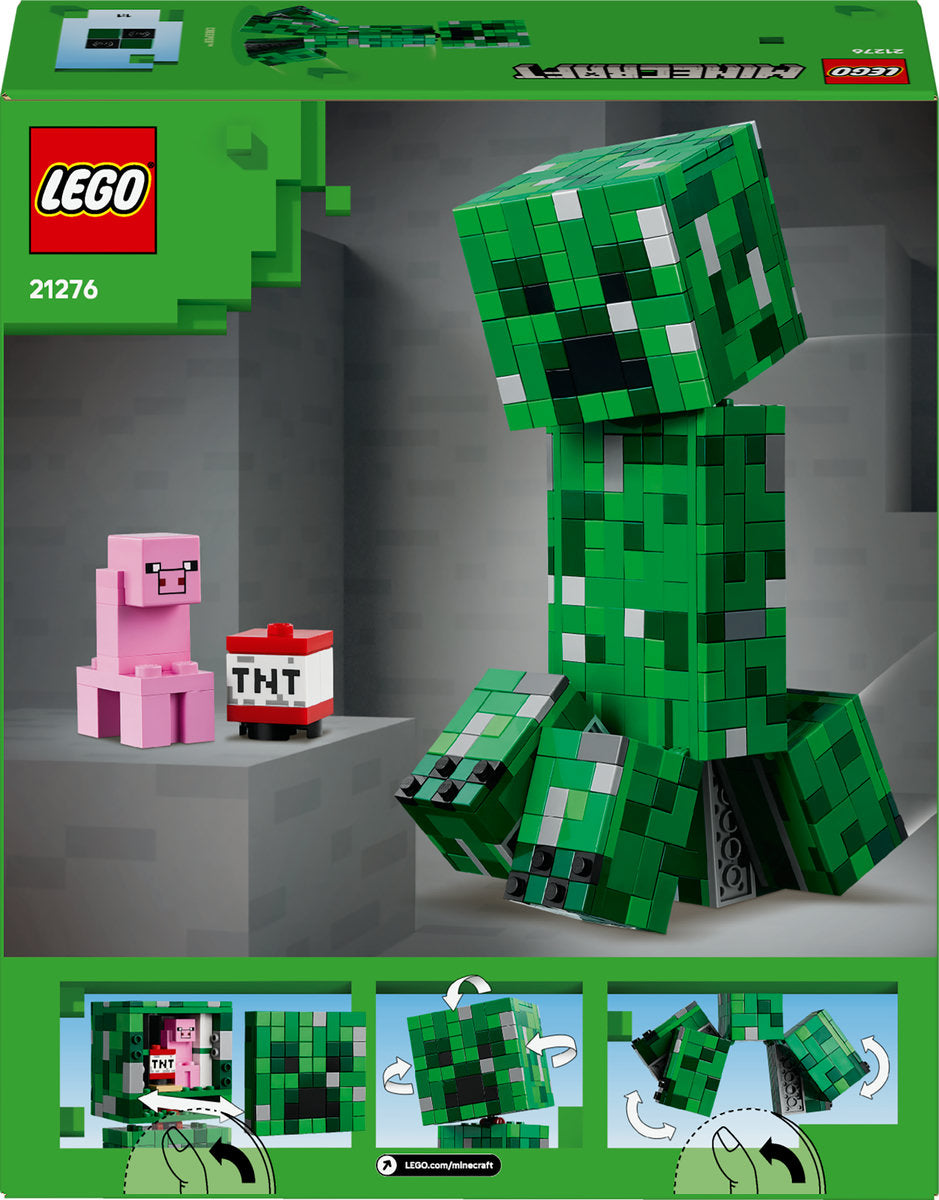 LEGO Minecraft The Creeper Gamer Decor and Action Figure Building Toy 21276