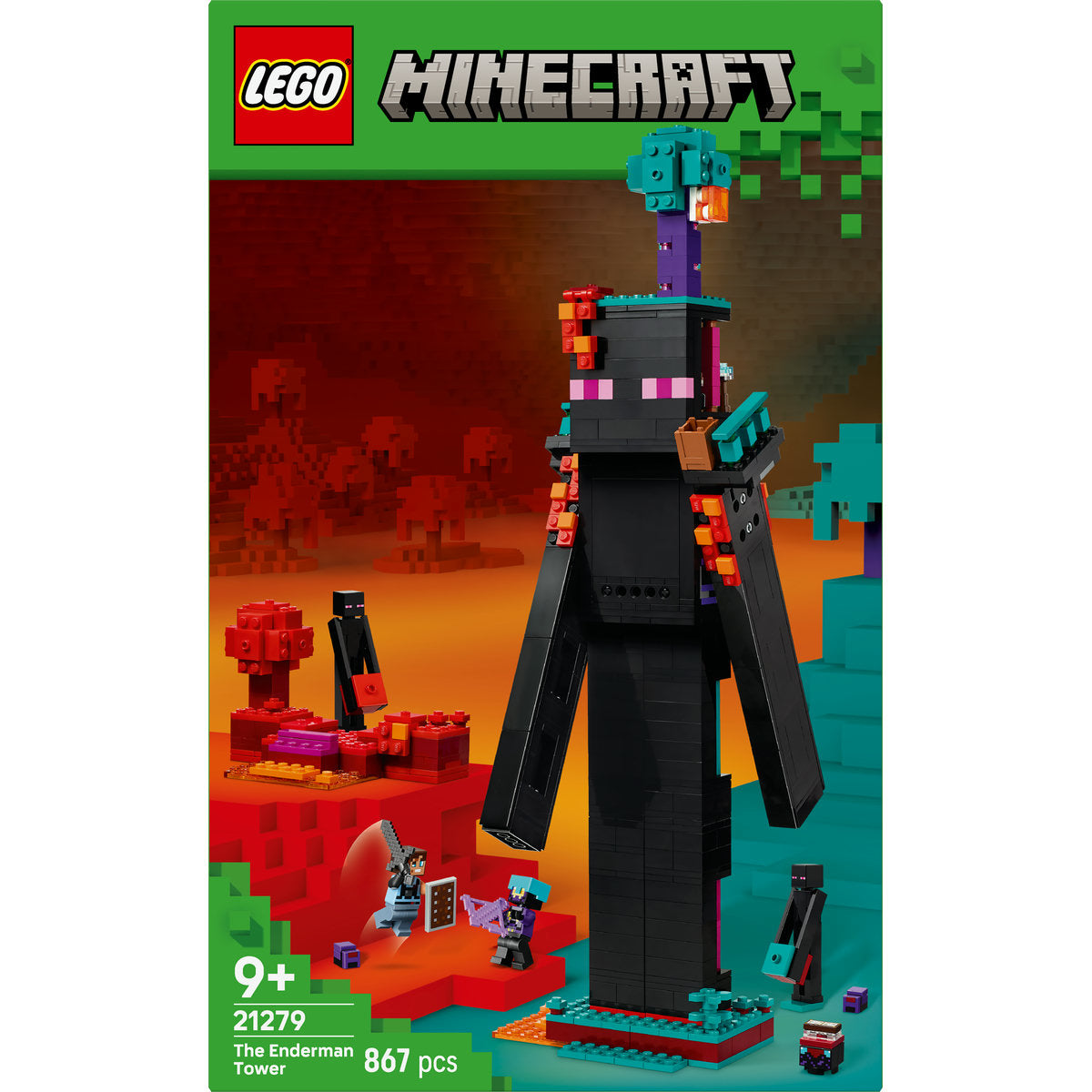 LEGO Minecraft The Enderman Tower Toy for Kids, Gamer Gift 21279