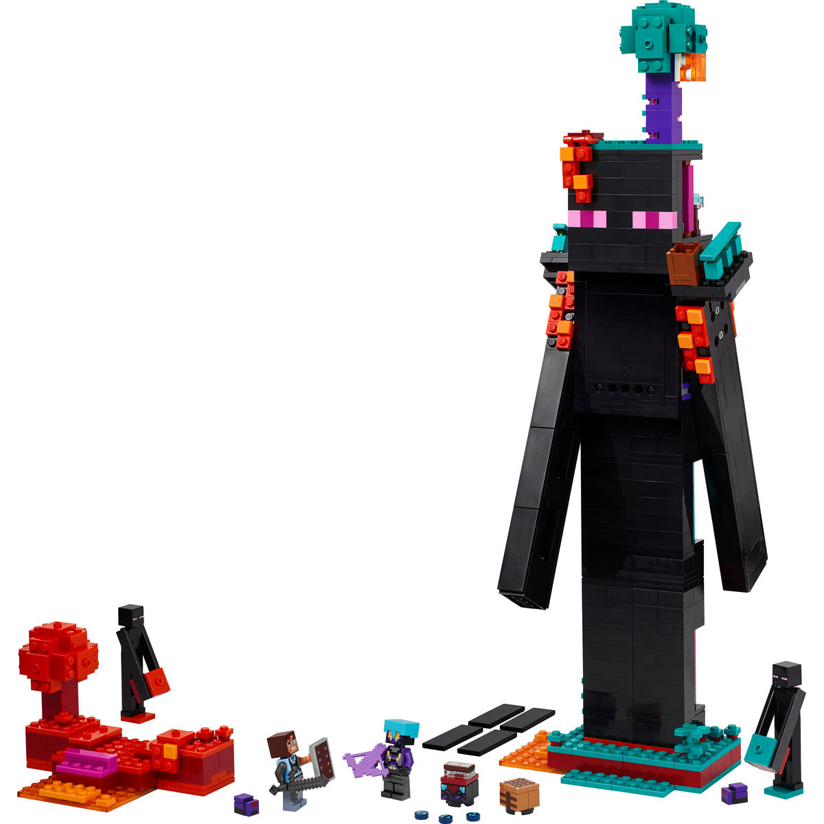 LEGO Minecraft The Enderman Tower Toy for Kids, Gamer Gift 21279