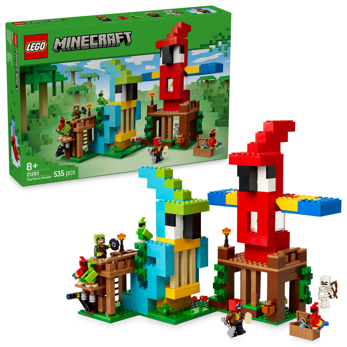 LEGO Minecraft The Parrot Houses Building Toy 21282