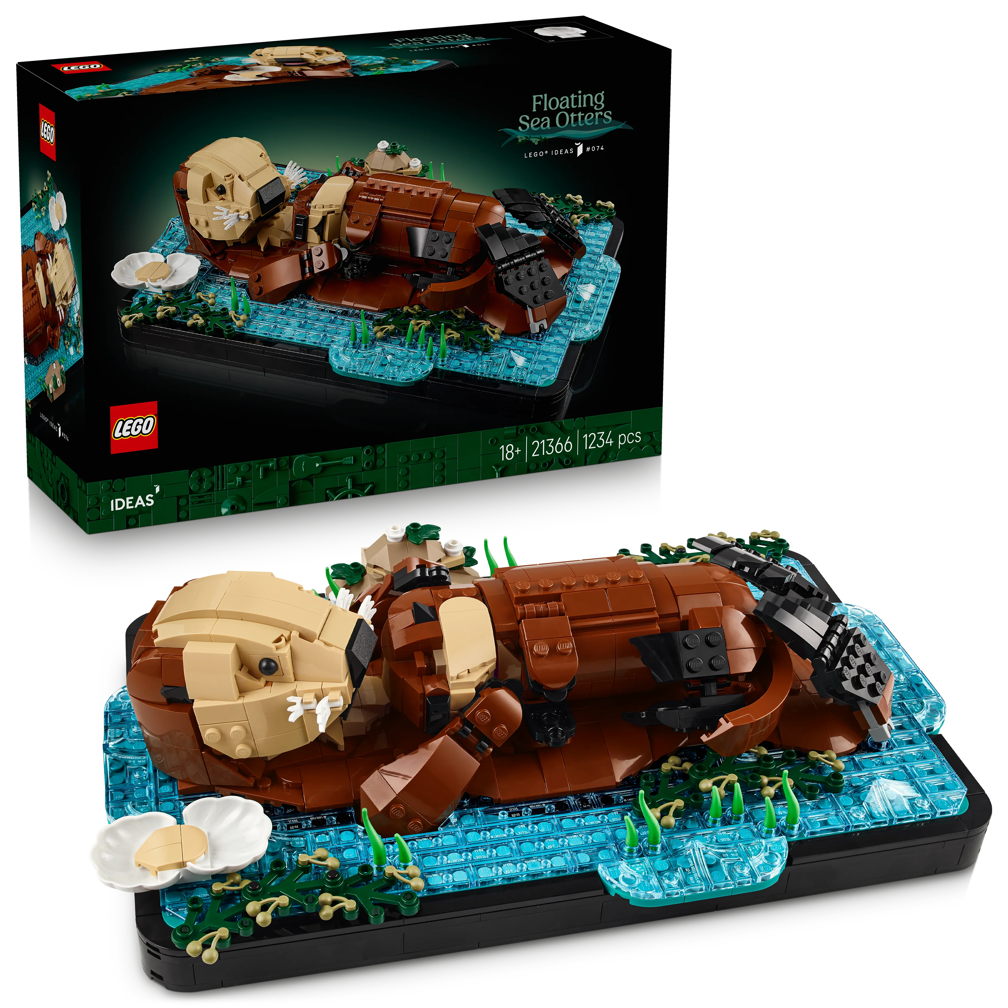 LEGO Ideas Floating Sea Otters Building Set 21366