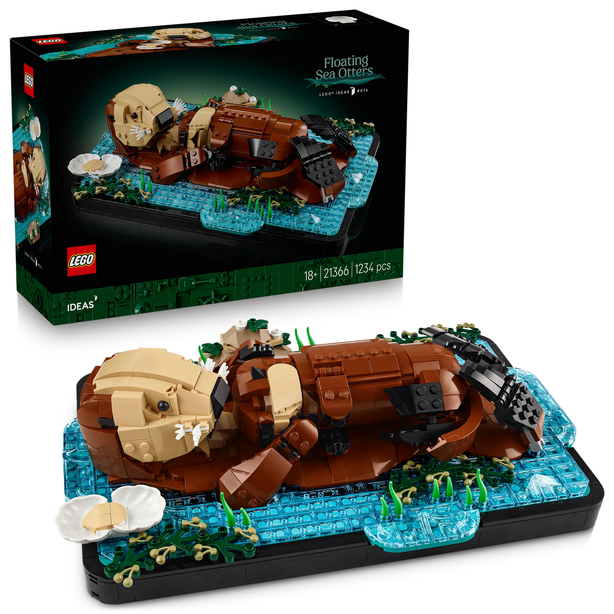 LEGO Ideas Floating Sea Otters Building Set 21366