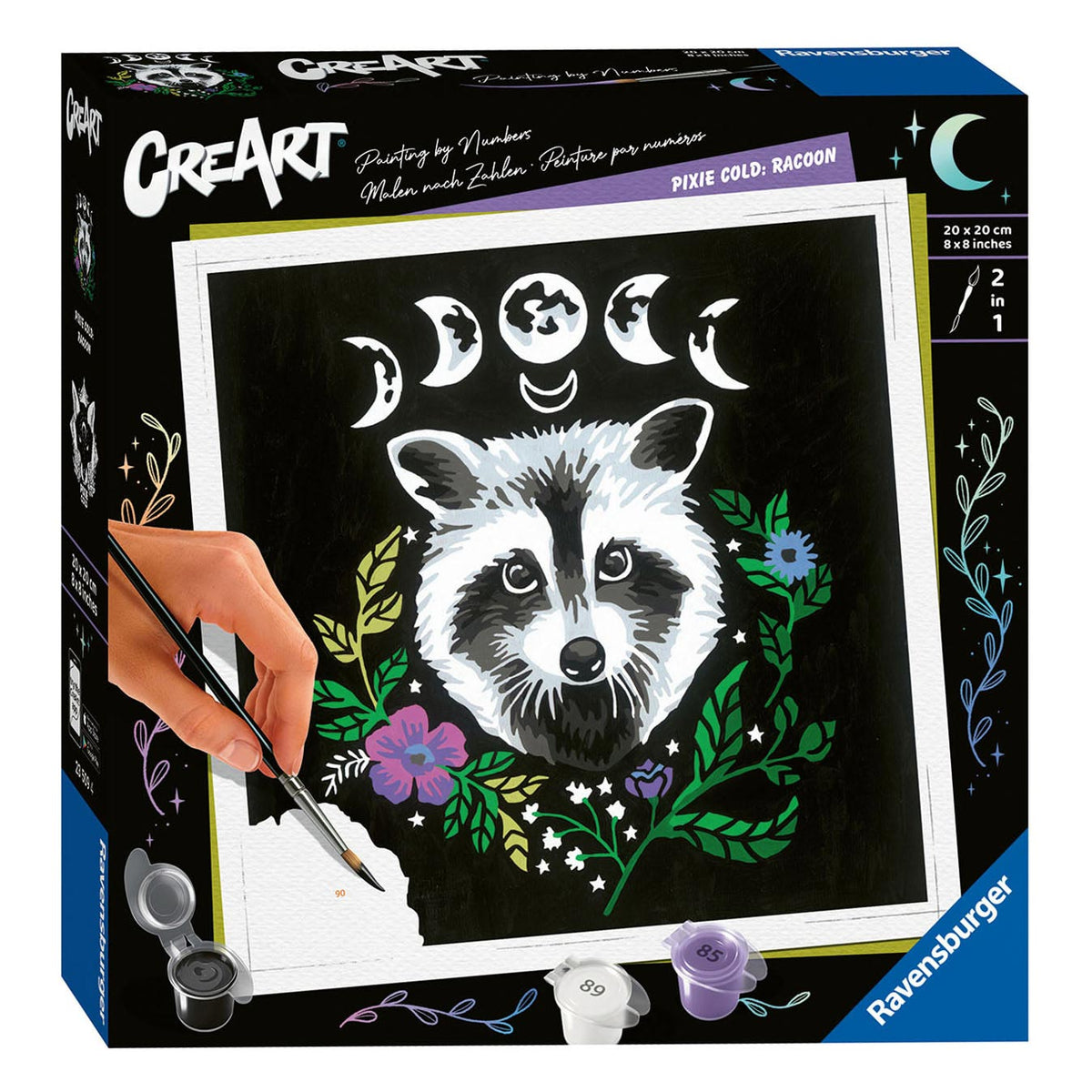 Ravensburger CreArt Pixie Cold Raccoon Paint by Numbers Set