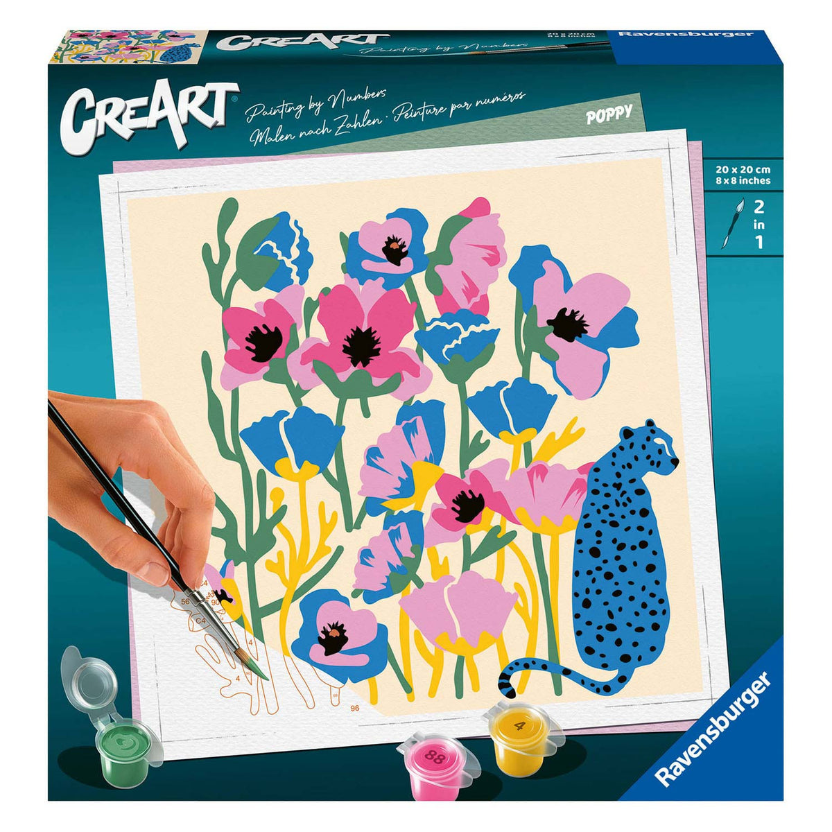 Ravensburger CreArt Poppy Paint by Numbers Set