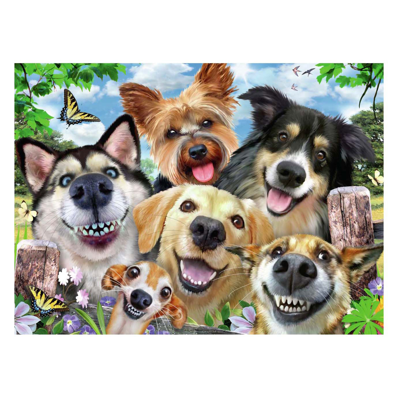 Selfie Dogs Delight 500pc Puzzle
