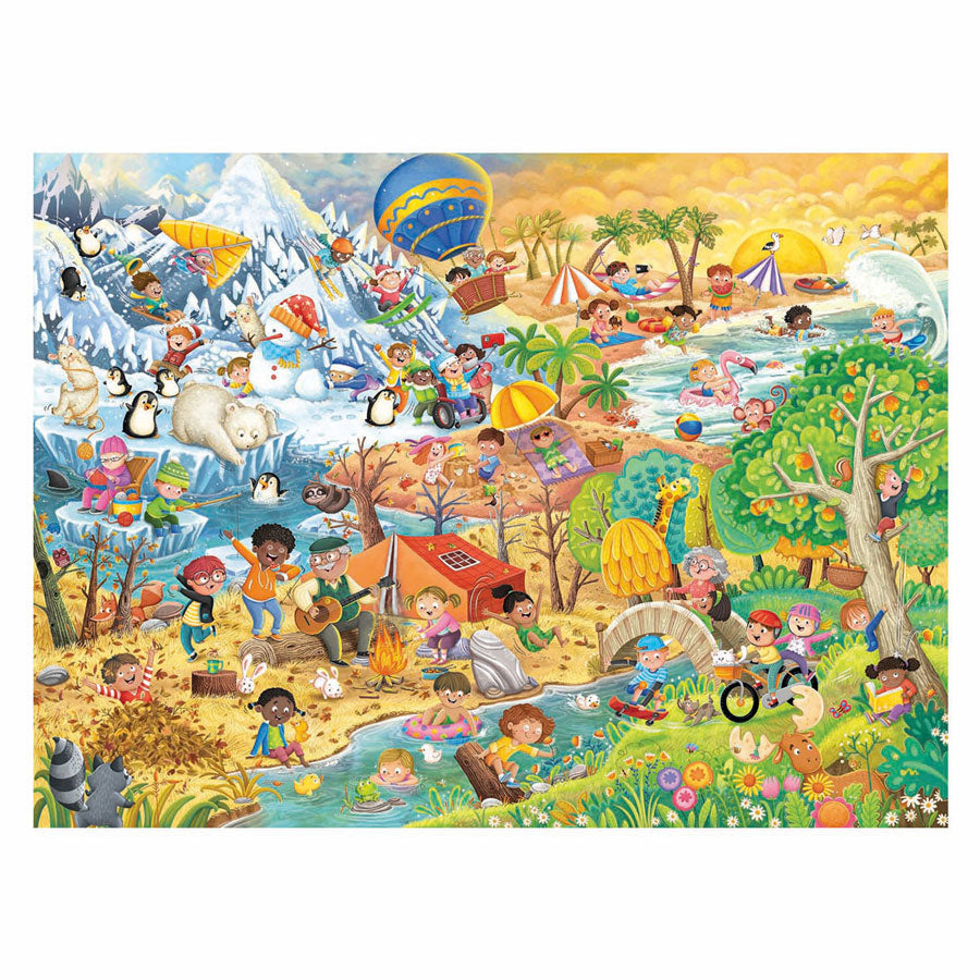 Ravensburger Four Seasons of Fun 100 Piece XXL Jigsaw Puzzle