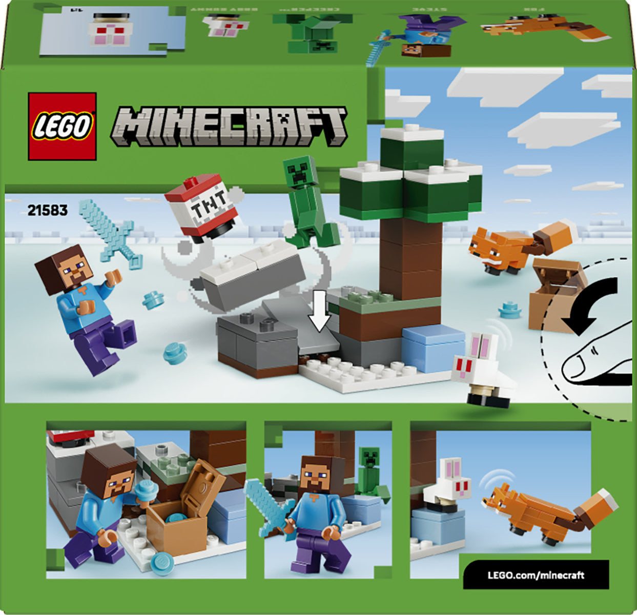 LEGO Minecraft Steve’s Taiga Adventure Toy 21583
