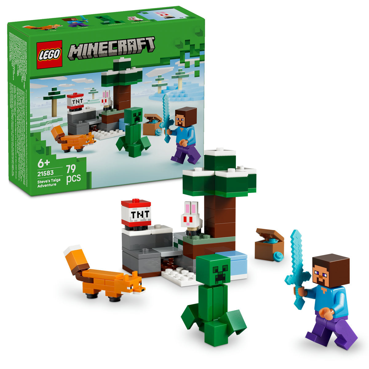 LEGO Minecraft Steve’s Taiga Adventure Toy 21583