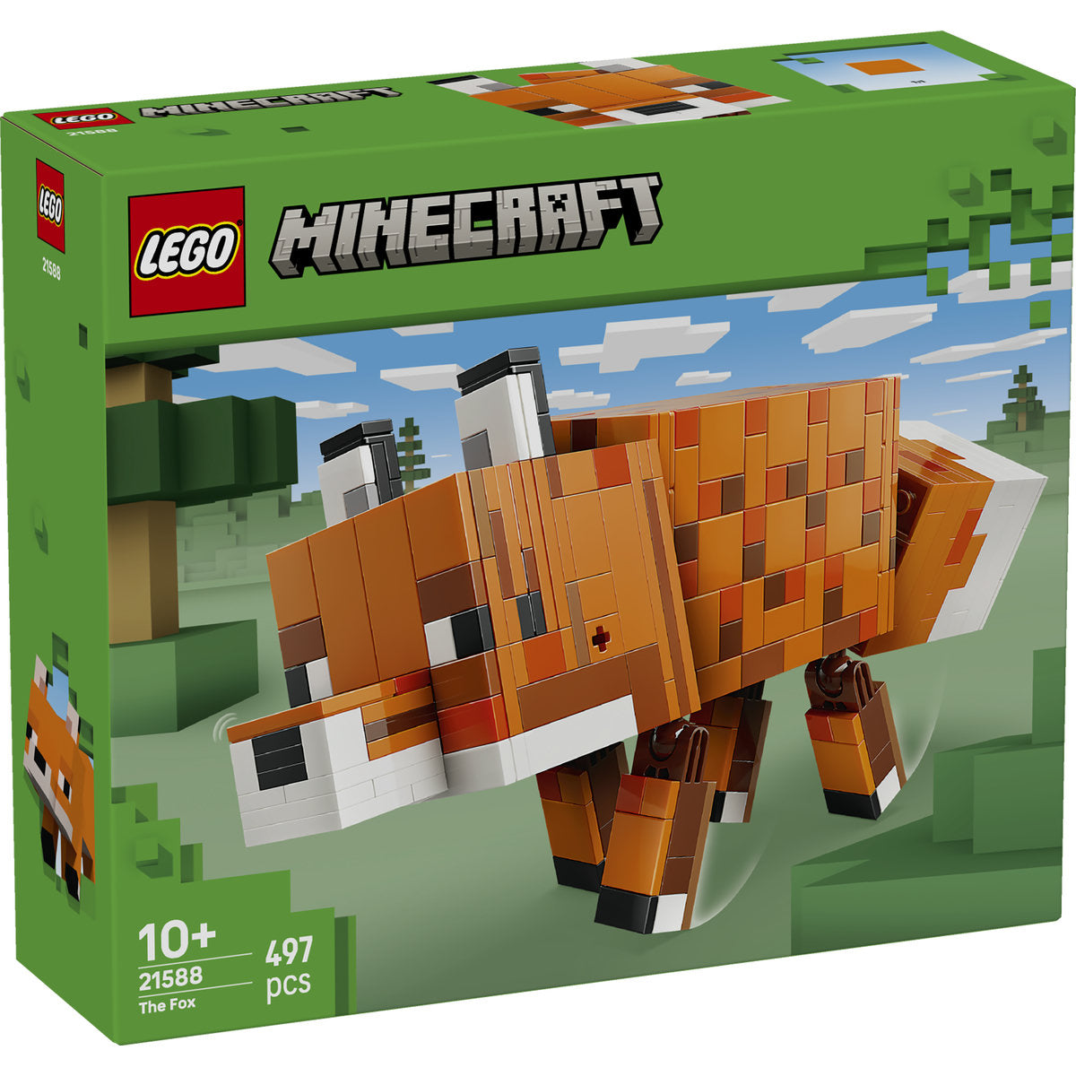 LEGO Minecraft The Fox Toy - Gaming Decor Gift 21588