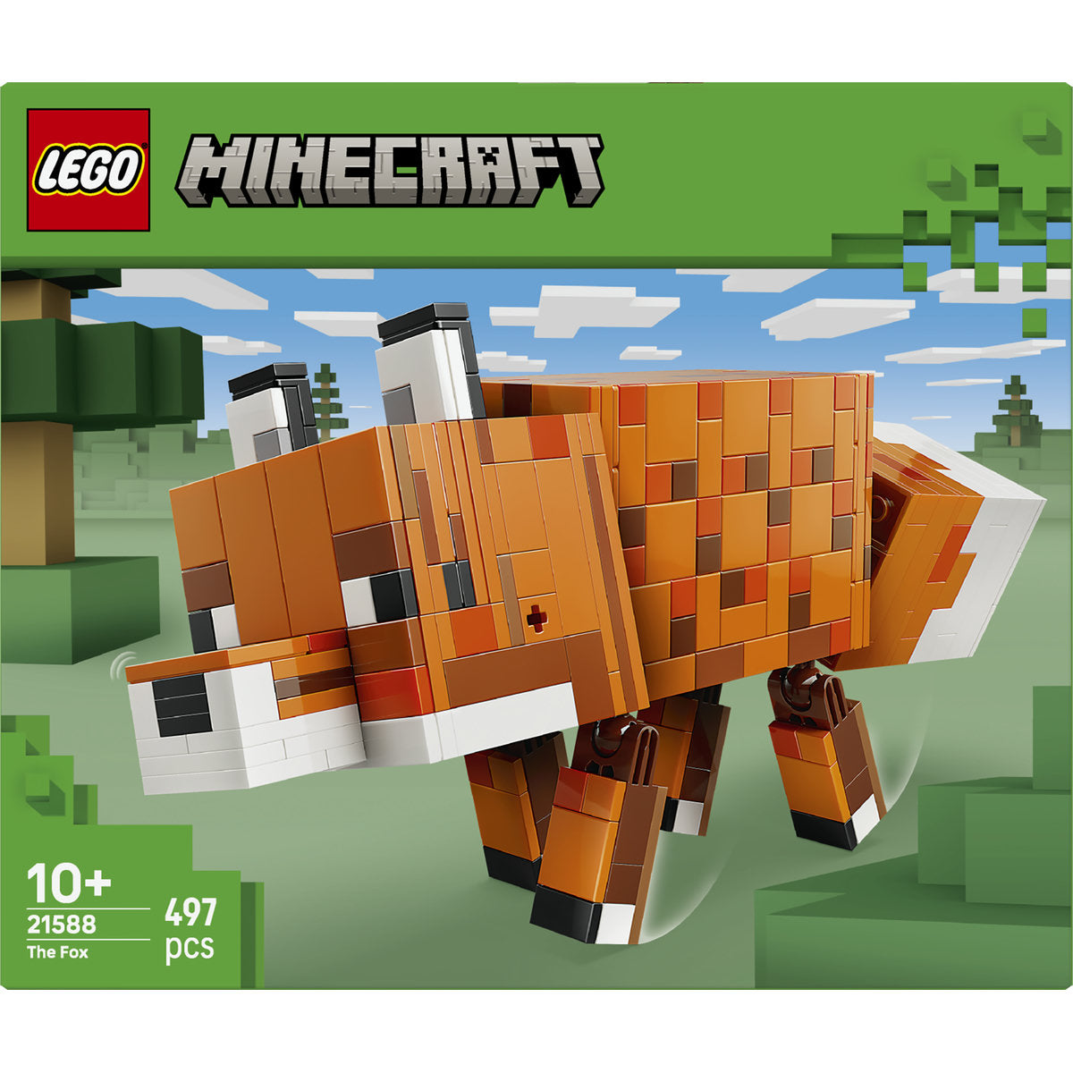 LEGO Minecraft The Fox Toy - Gaming Decor Gift 21588