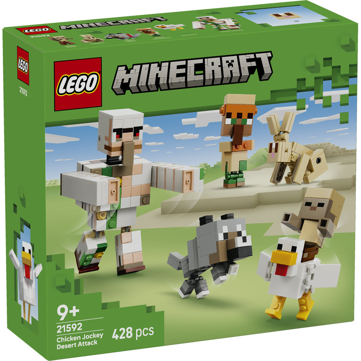 LEGO Minecraft Chicken Jockey Desert Attack Building Set 21592