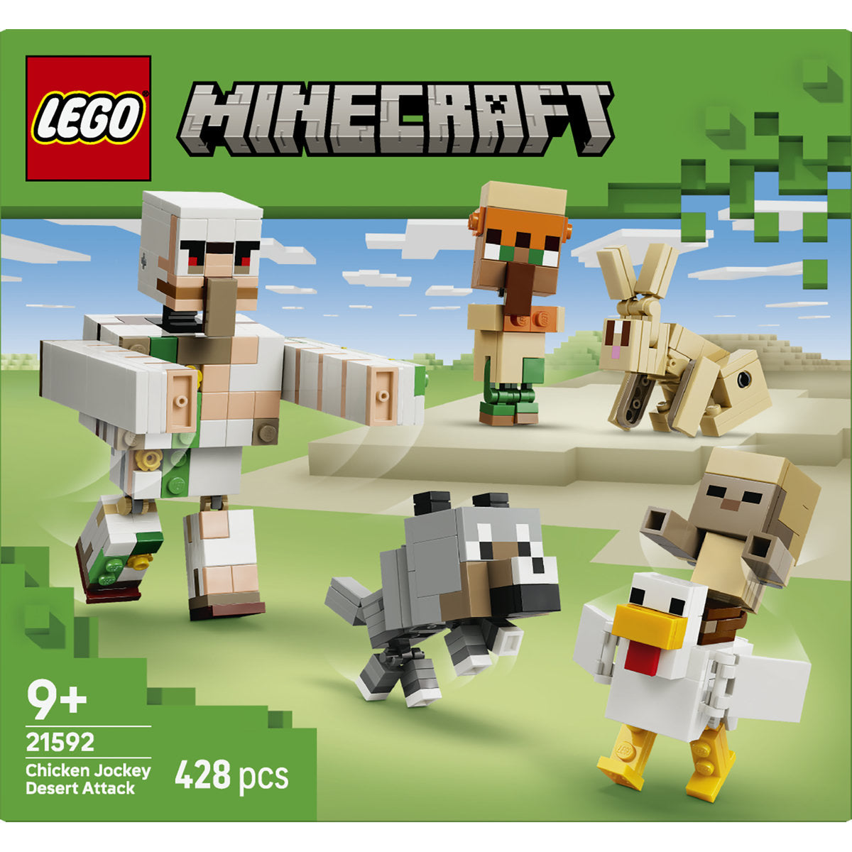 LEGO Minecraft Chicken Jockey Desert Attack Building Set 21592