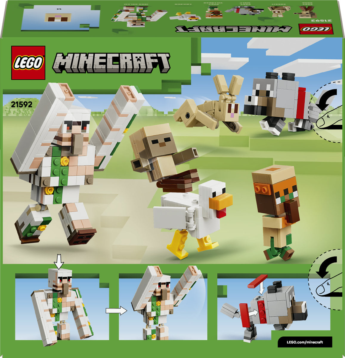 LEGO Minecraft Chicken Jockey Desert Attack Building Set 21592