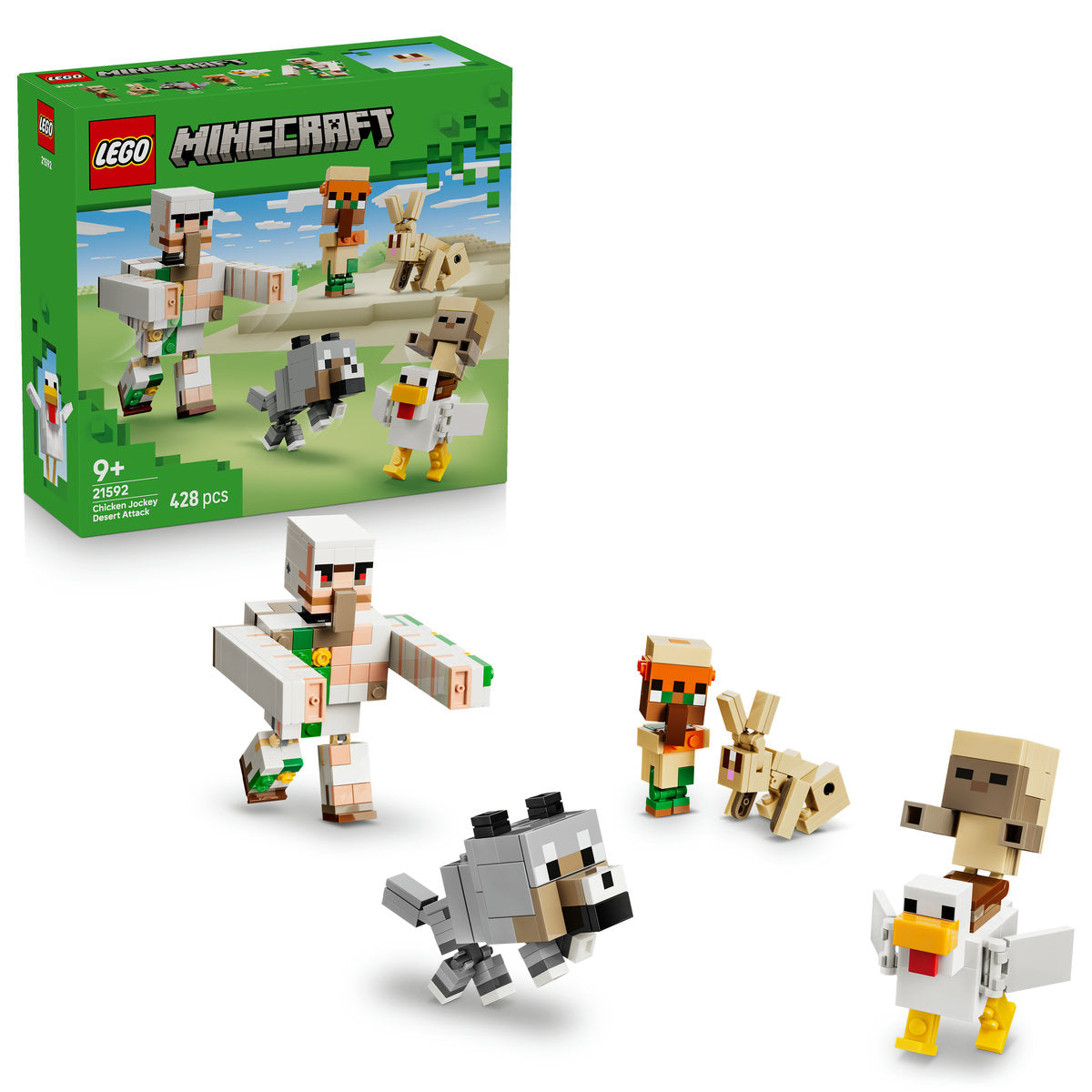 LEGO Minecraft Chicken Jockey Desert Attack Building Set 21592