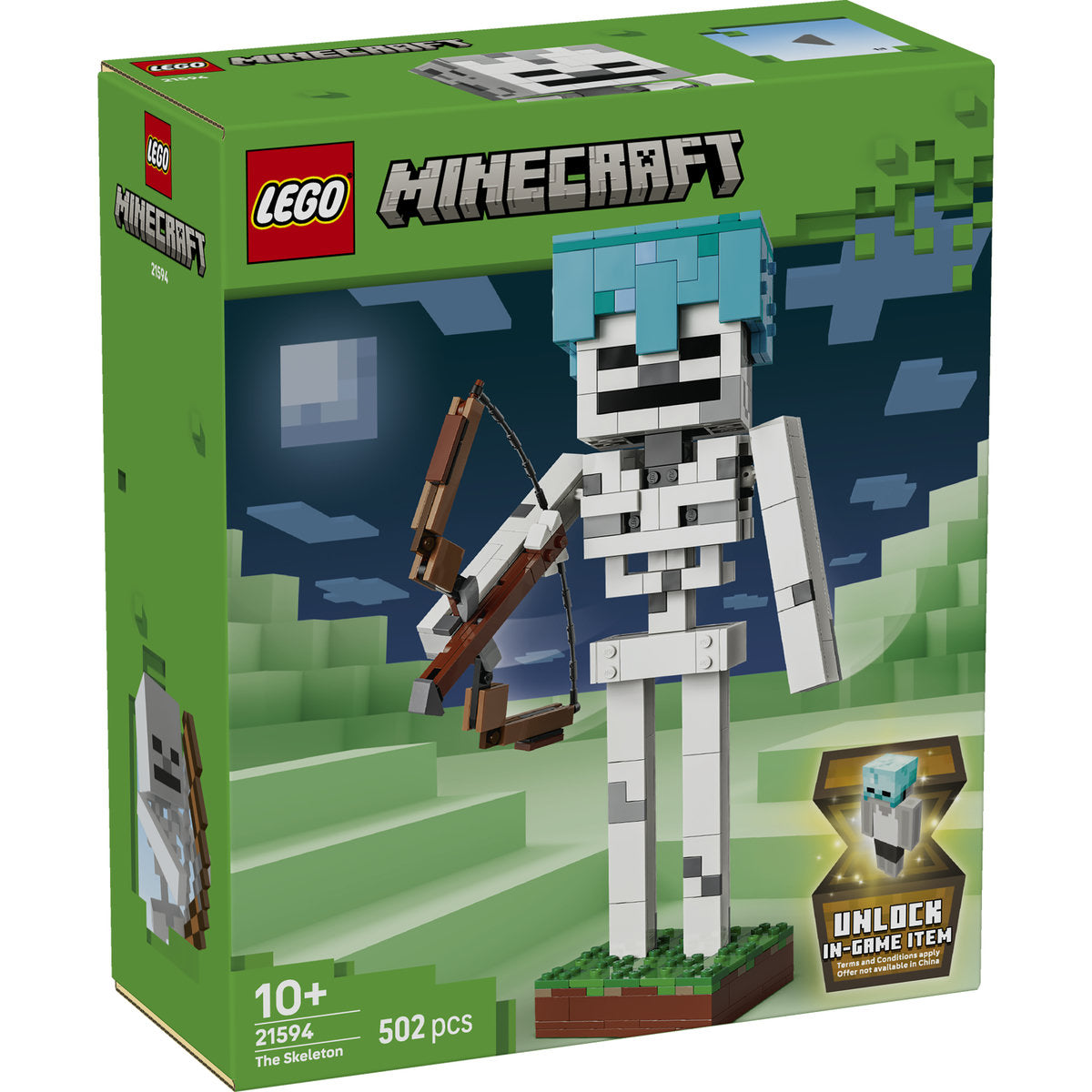 LEGO Minecraft Skeleton Figure Building Set 21594