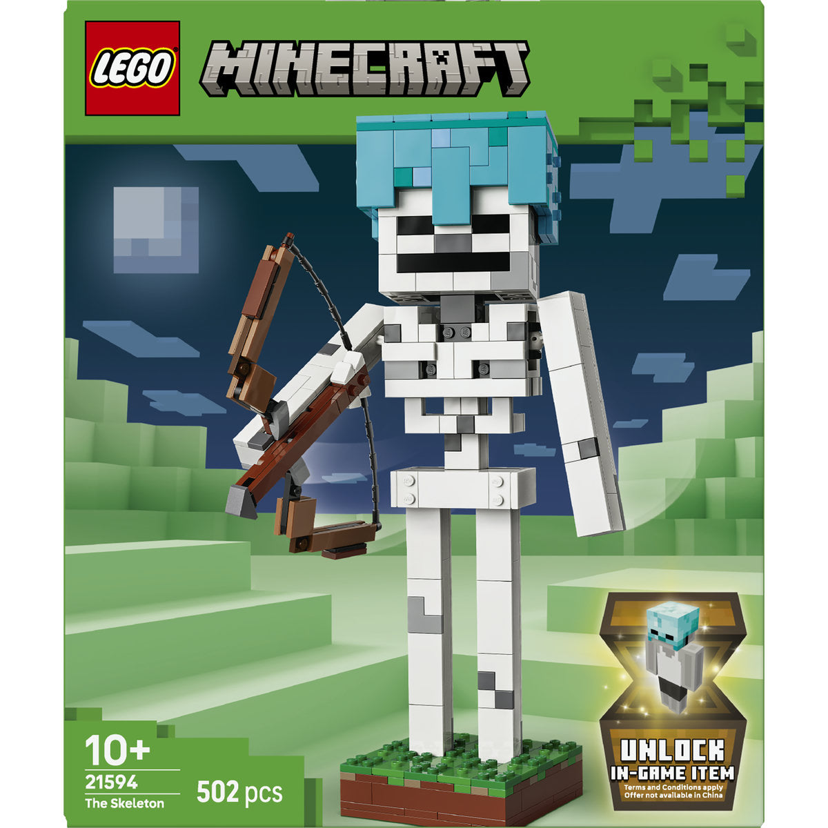 LEGO Minecraft Skeleton Figure Building Set 21594