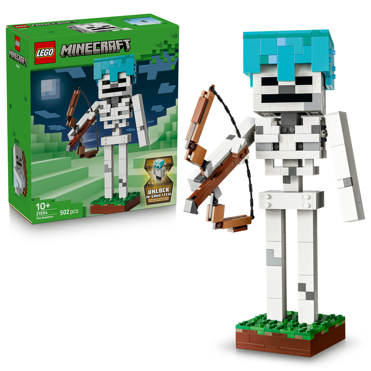 LEGO Minecraft Skeleton Figure Building Set 21594