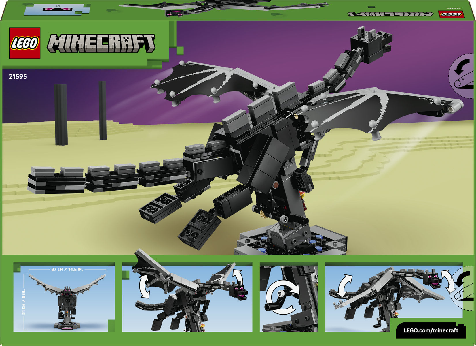 LEGO Minecraft Ender Dragon Figure Building Set 21595