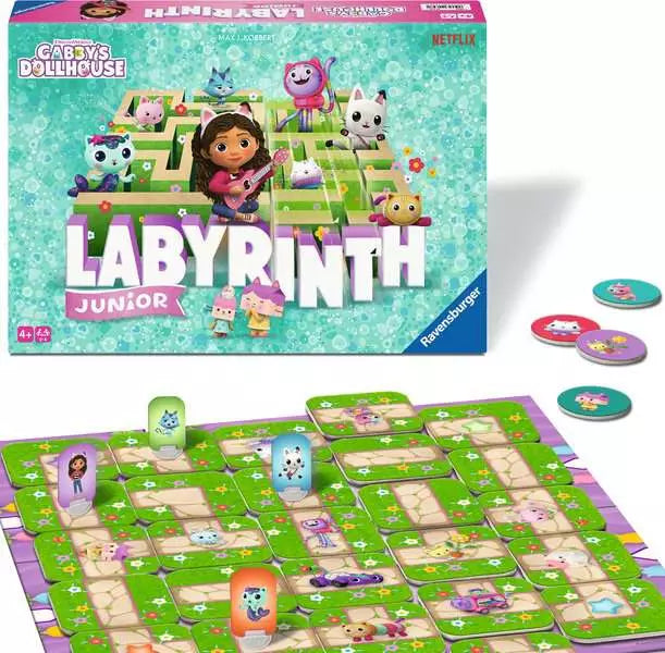 Gabby's Dollhouse Labyrinth Junior Board Game
