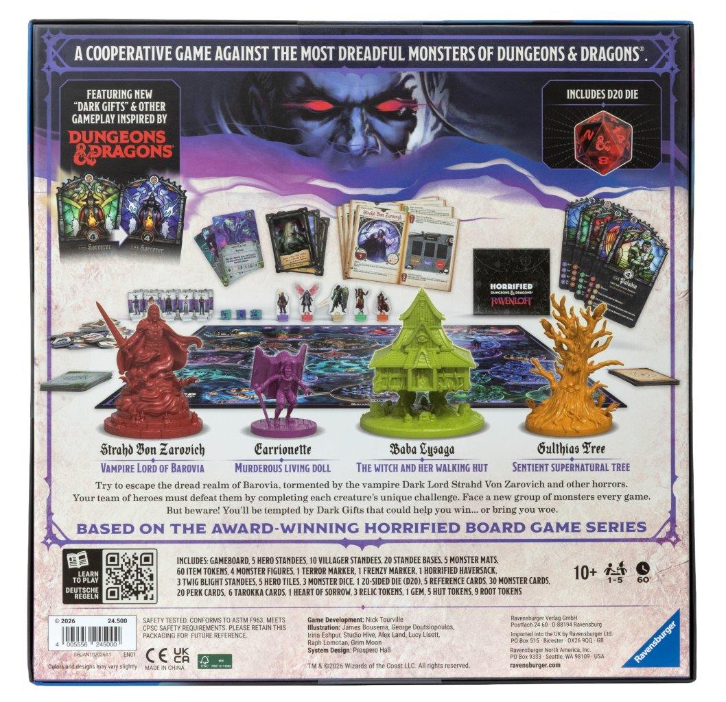 Ravensburger Horrified: Dungeons & Dragons Ravenloft Strategy Board Game