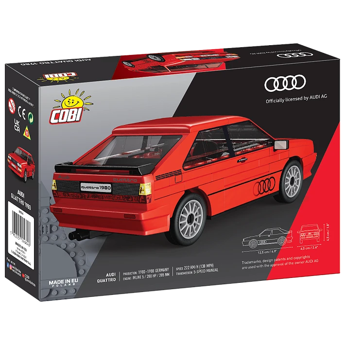 COBI Audi Quattro 1980 Car Building Set 88 Pieces