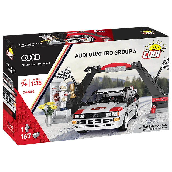 COBI Audi Quattro Group 4 1981 Car Building Set 167 Pieces