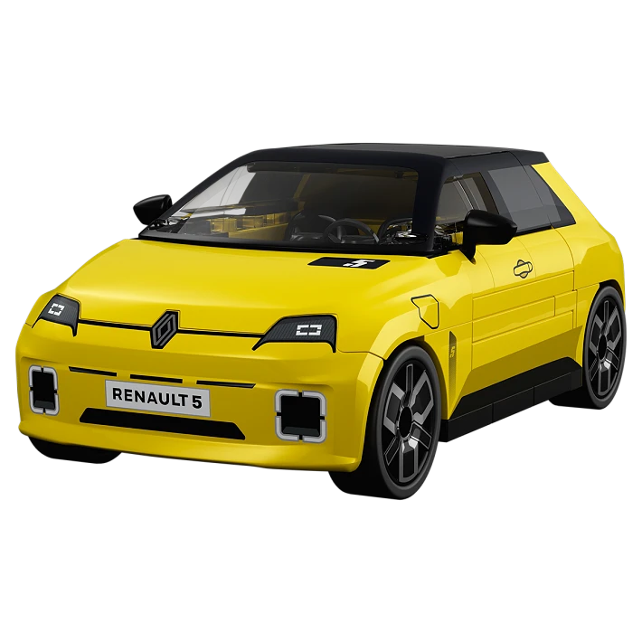 COBI Renault 5 E-Tech Electric Yellow Car Building Set 78 Pieces
