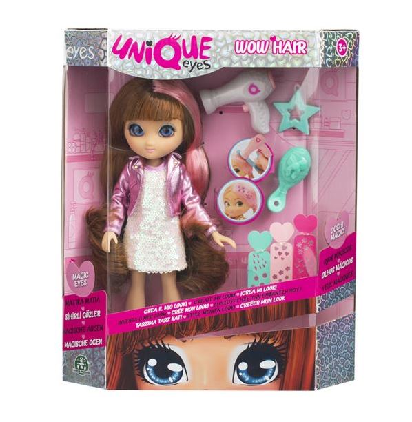 Unique Eyes Sophia Doll W/Hair Accessories