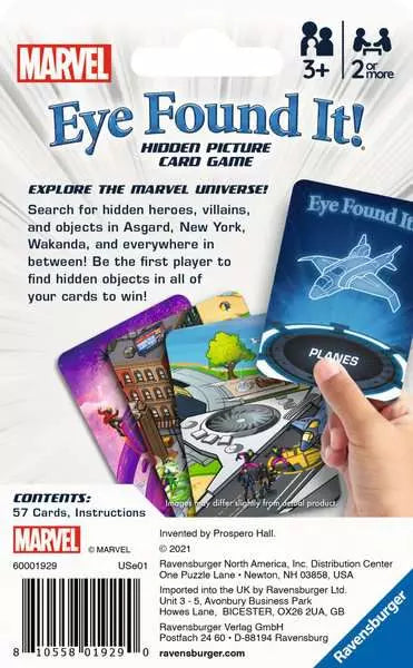 Marvel Eye Found it Card Game