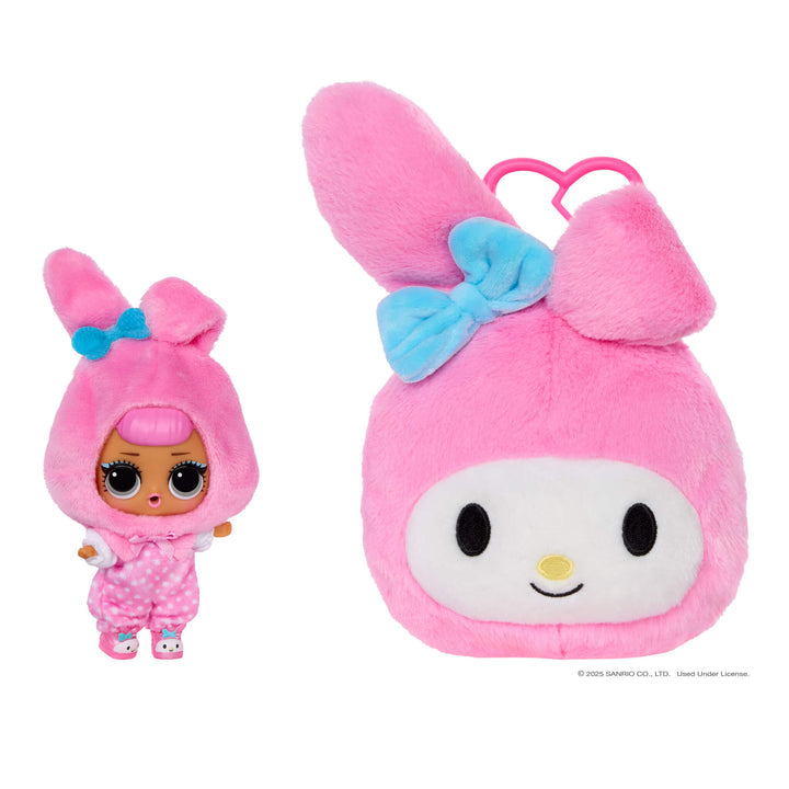 LOL Surprise Loves Hello Kitty Reversible Plush Surprise with Matching LOL Doll