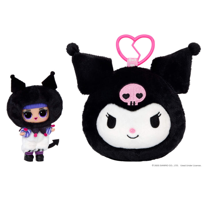 LOL Surprise Loves Hello Kitty Reversible Plush Surprise with Matching LOL Doll