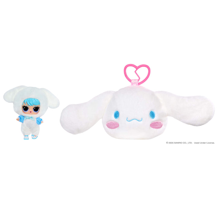 LOL Surprise Loves Hello Kitty Reversible Plush Surprise with Matching LOL Doll