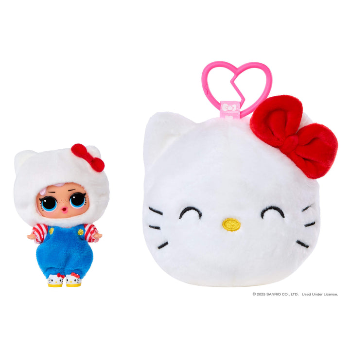 LOL Surprise Loves Hello Kitty Reversible Plush Surprise with Matching LOL Doll