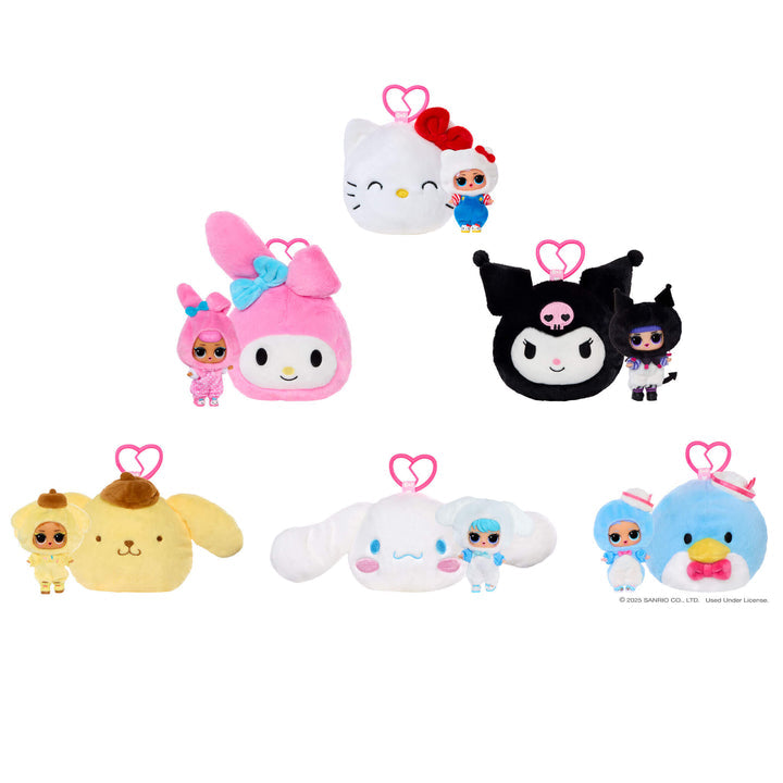 LOL Surprise Loves Hello Kitty Reversible Plush Surprise with Matching LOL Doll
