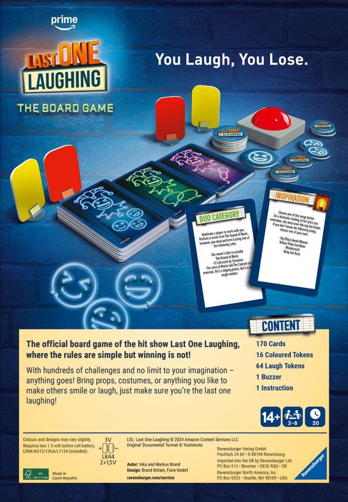 Ravensburger Last One Laughing Family Board Game
