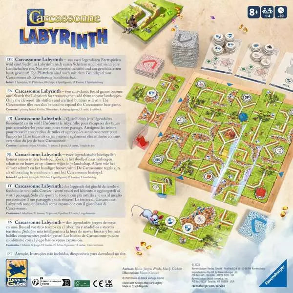 Ravensburger Carcassonne Labyrinth Board Game