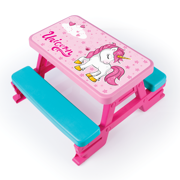 Unicorn Picnic Table For 4