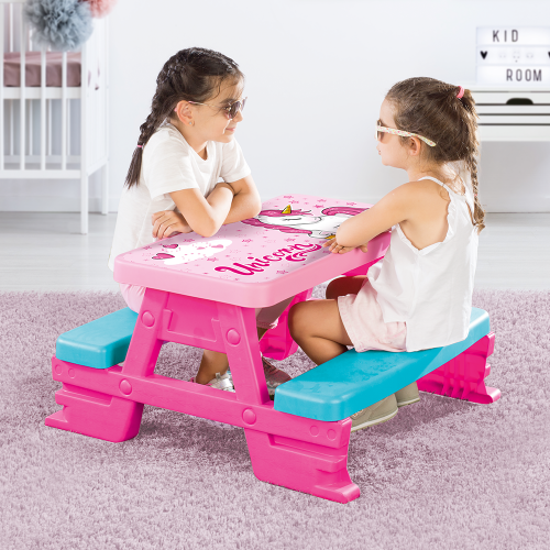 Unicorn Picnic Table For 4