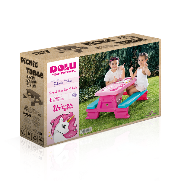 Unicorn Picnic Table For 4